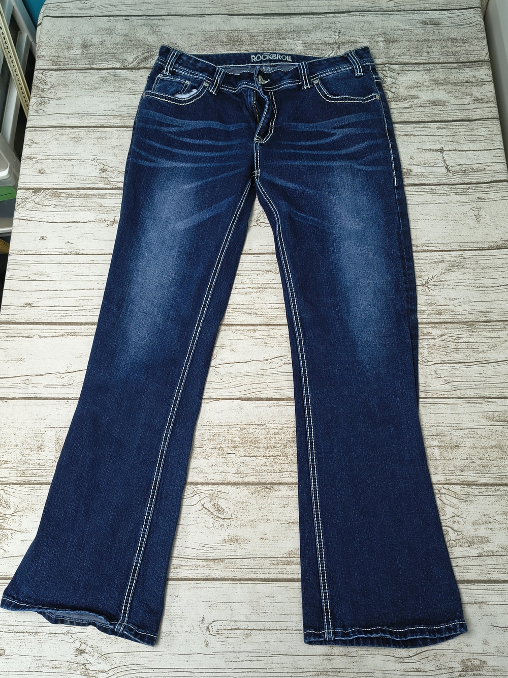 Rock & Roll Cowgirl Dark Blue Bootcut Jeans